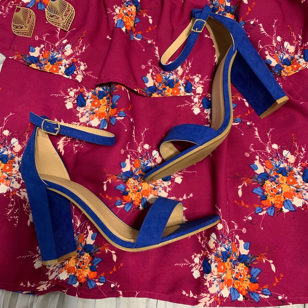 Cobalt blue heels